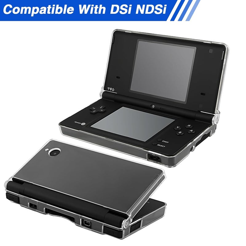 Vlammende Clear Crystal Protective Hard Case Compatible with Nintendo DSi NDSi, Transparent Hard Shell Case Cover for DSi NDSi Clear Housing Case - Image 4